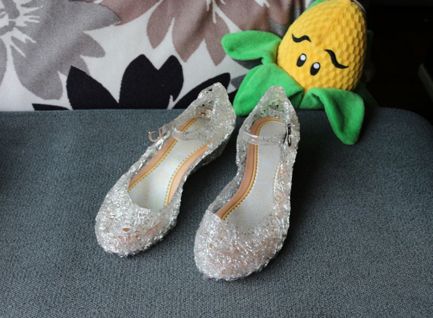 Girl's Crystal Jelly Sandals