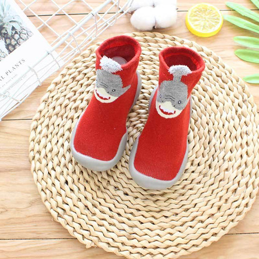 Product advantages: 1. Every detail is carefully considered in these toddler shoes and socks, providing unmatched comfort and support. 2. With non-slip shock absorption and TPE material wrapping, these socks ensure the safety and protection of your baby's