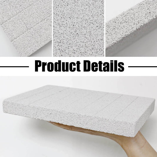 Discover the VOCLS rabbit scratching pad, made of non-toxic natural lava for safe chewing. Perfect for small pets like chinchillas and guinea pigs.