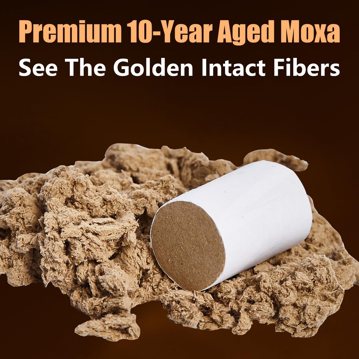 LongHerb Moxa Sticks for Moxibustion – 54 Rolls Sticks Pure Mugwort, 60:1 High-Purity Moxa Wool from 10-Year-Old Mugwort,Natural Moxa Cones for Waist Neck Knee Back Acupoint Care