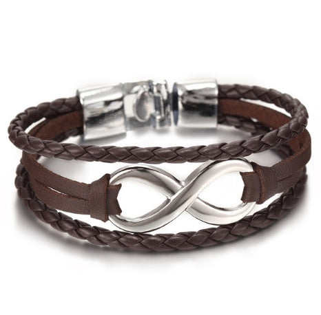 Product information: Style Korean style/Korean style Material leather Type Bracelet Style Unisex Shape geometry Packaging: Individually packed Color black, brown, black accessories