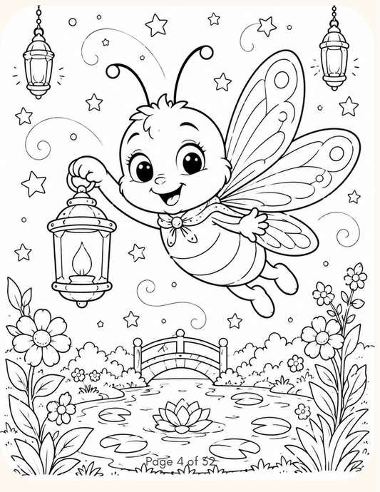 Moonbeam Meadow Printable Coloring Book