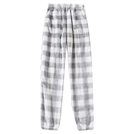 Men's Autumn Fleece-lined Warm Plaid Pants offer a simple and natural style that's perfect for the modern man on the go. Perfect for sleep, or running errands.