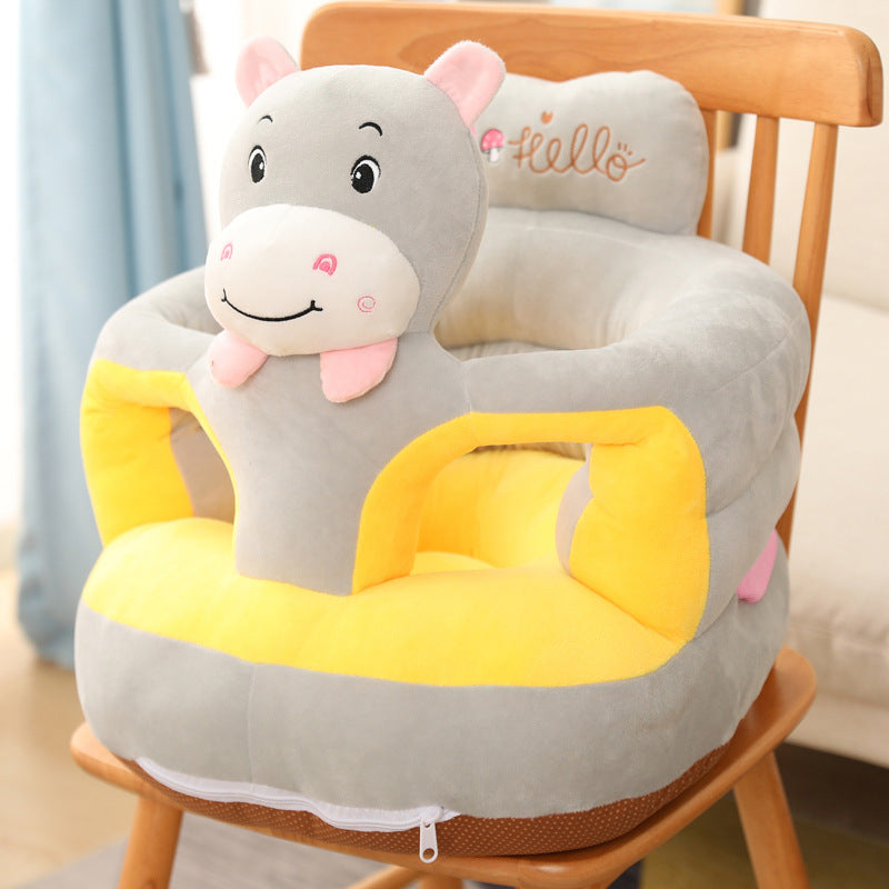 Babies will learn to sit in these plush floor chairs, and will transform into toddler eating or reading time cozy chairs. With adult supervision, these can also be used as booster chairs, imagine a soft and playful plush buddy seat in an airplane. Make me