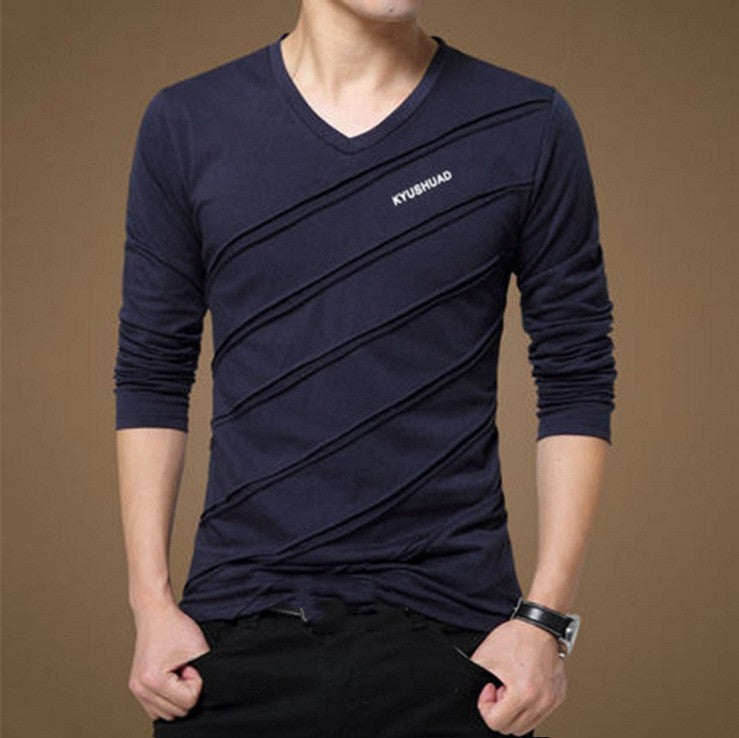 Men's Long-sleeved Cotton T-shirt