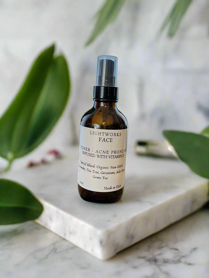 Normal: Reveal your healthiest, most radiant complexion with our organic face toner for normal skin. Bursting with plant-powered ingredients like Lavender, Aloe Vera, and Rosemary, this gentle mist cleanses and nourishes for a vibrant glow. Infused with s