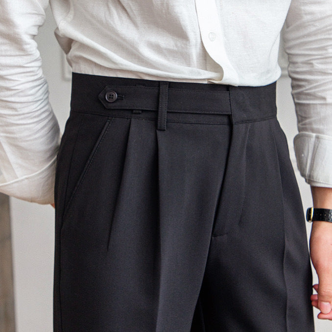 Elevate your style professionally and personally, with our Men's Casual Mid-high Waist Straight Leg Anti-wrinkle Trousers. Perfect for any event, dress it up or down and step up your fashion game! Great for school sports banquets, awards ceremonies, weddi