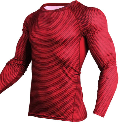 Overview: MAXIMUM COMPRESSION: Our men's long sleeve compression shirt provides superior compression to shoulder, chest, back, & abs for optimal athletic performance. The shirt is lightweight, comfortable, and supportive. 4-WAY STRETCH MATERIAL: The men's