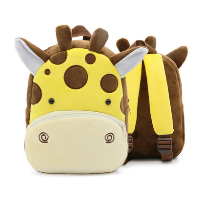 Be ready to grin with this cutie-pie, little one's debut backpack, featuring the most beloved animal cartoon visages. The shoulder straps are nice and broad, leaving plenty of space for storybooks, a lunch box, and whatever toys your kid can't leave home