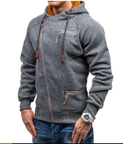 This stylish men's hooded zipper sweater is suitable for any occasion, including work, school, and nights out. S M L XL 2XL 3XL bust 100 105 110 115 120 125 Length 70 71 72 73 74 75 sleeve length 66 67 68 69 70 71 shoulder width 44 46 48 50 52 54