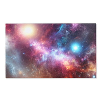 Bring the beauty of the night sky into your home with this Vast Galaxy Area Rug. Perfect for astronomy enthusiasts and stargazers, this rug adds a mystical and dreamy vibe to any room, indoor or out. Ideal for decorating a bedroom, living room, study or o