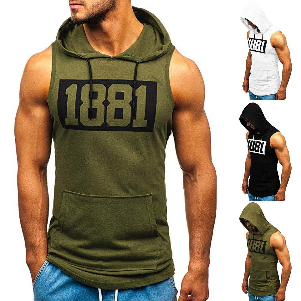 Discover the ultimate Sleeveless Hoodie for men, perfect for sports and casual occasions. It's the ideal lunch or workout choice, keeping you stylish and comfortable all day. Asiatische Größe UNS/EU Größe Büste Länge S M 104cm/40.9" 76cm/29.9" M M 110cm/4