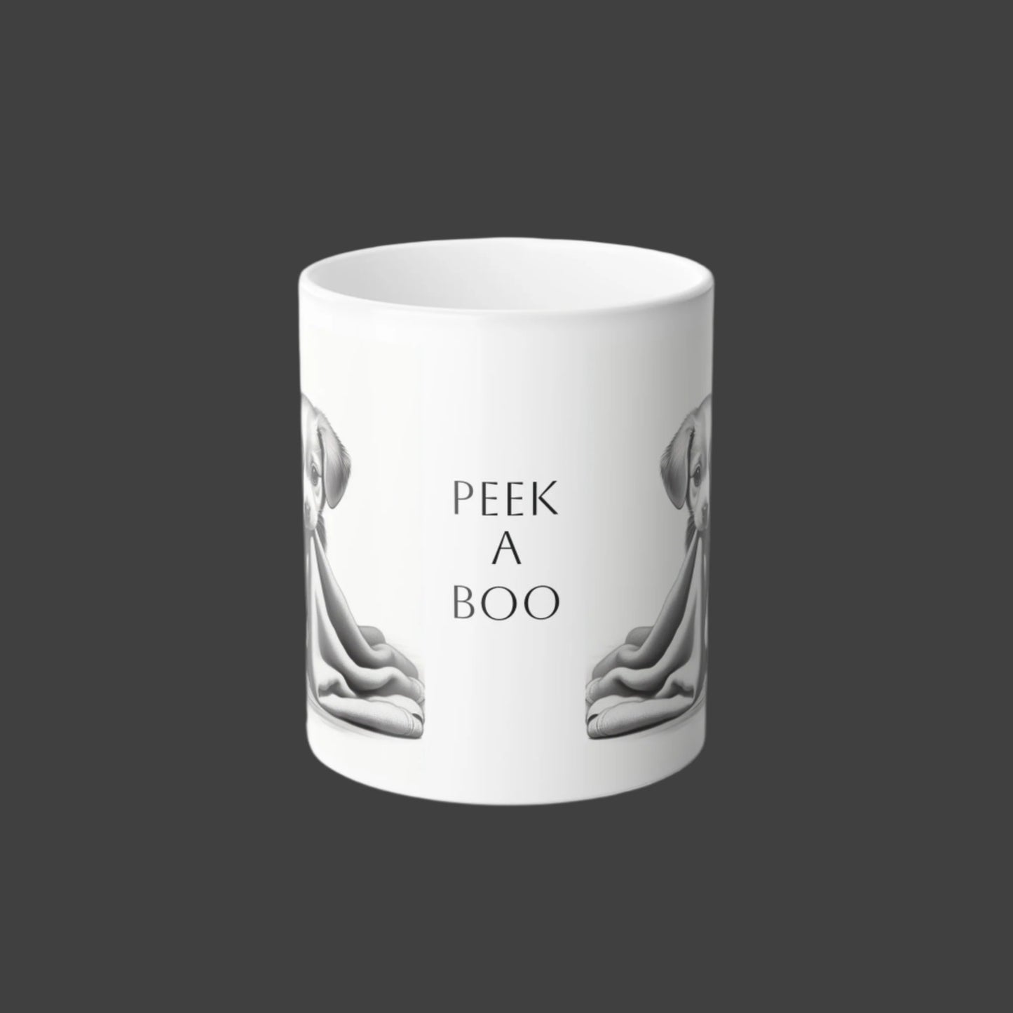 Peek a Boo Puppy Color Morphing Mug, 11oz