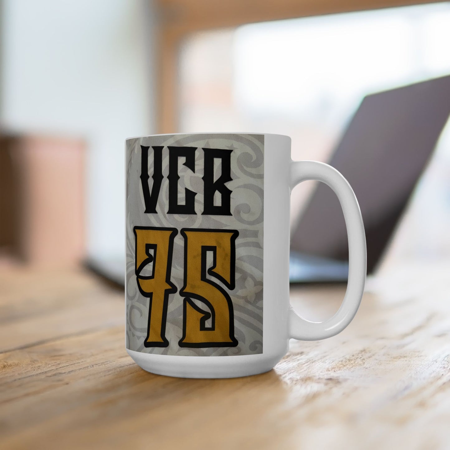 Customizable ceramic mugs in 11oz and 15oz sizes, perfect for adding a team logo, athlete's name and number, or a personal picture and name. These mugs are vibrant, unique, and can be customized to fit any style or preference. Ideal for sports fans, athle