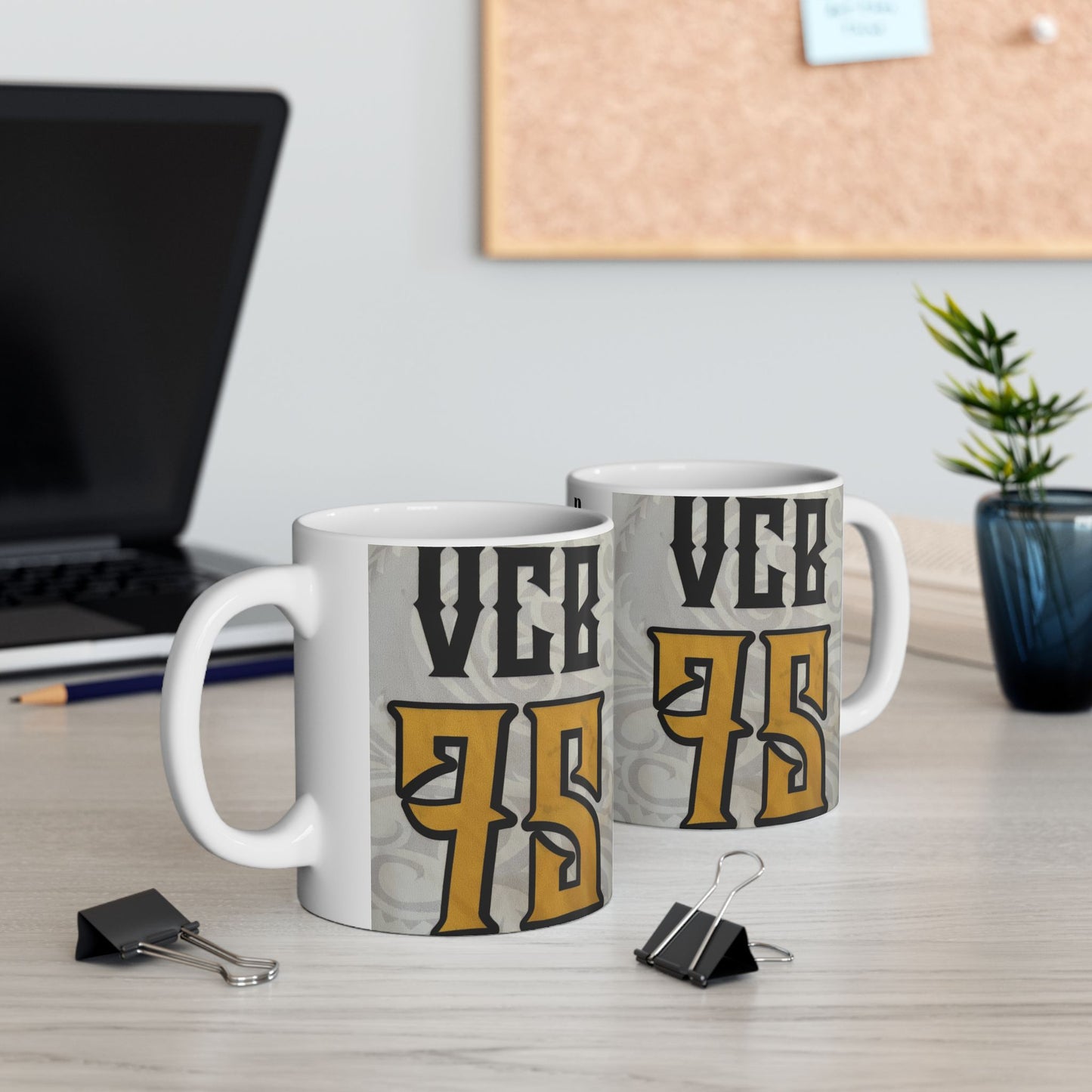 Customizable ceramic mugs in 11oz and 15oz sizes, perfect for adding a team logo, athlete's name and number, or a personal picture and name. These mugs are vibrant, unique, and can be customized to fit any style or preference. Ideal for sports fans, athle