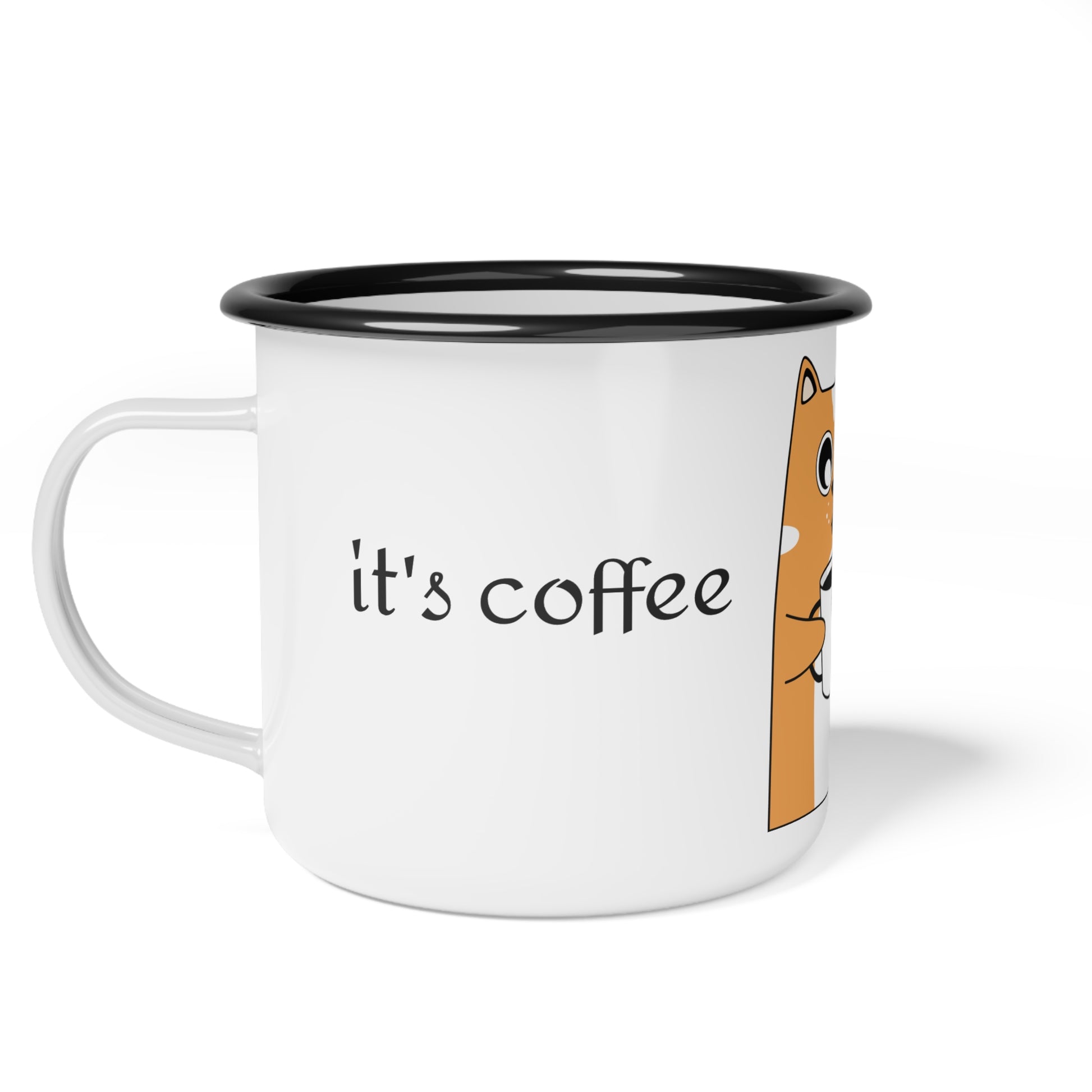 This enamel mug is a camper's best sidekick, perfect for enjoying coffee, tea, hot chocolate, or iced drinks on any adventure. With its vibrant colors and durable design, this mug is suitable for outdoor and indoor use. Ideal for campers, hikers, and outd