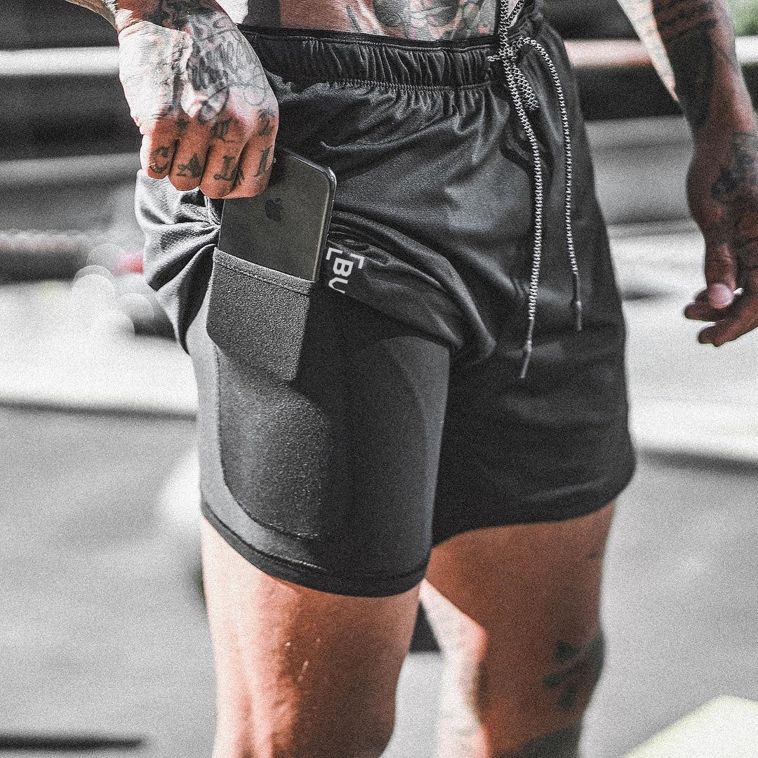 Quick Drying Compression Shorts with pocket