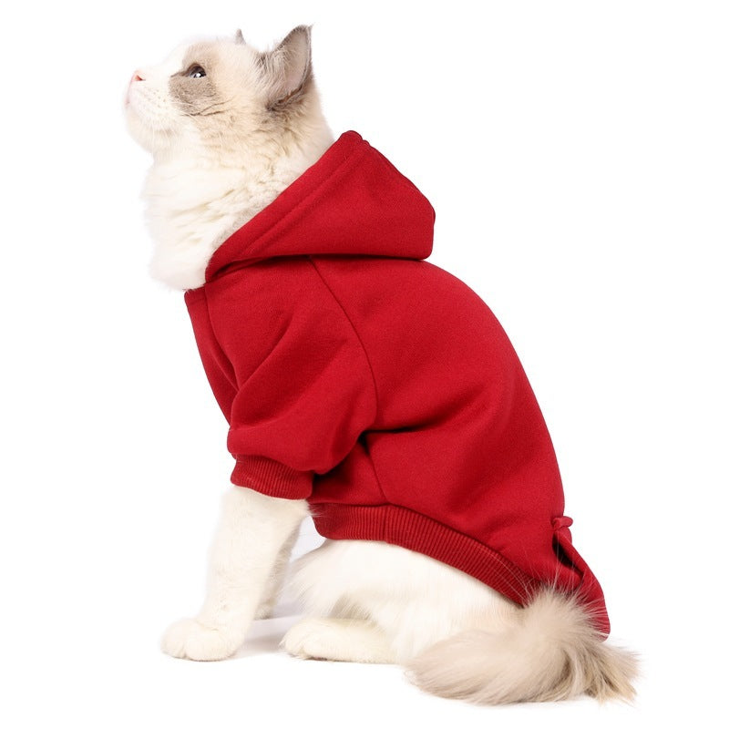 Your pets will look adorable and stay warm in these fleece lined hoodies! Any indoor pet will make a statement especially if you have a hoodie yourself! Made with quality materials and soft fleece lining, these stylish pet hoodies provide ultimate comfort