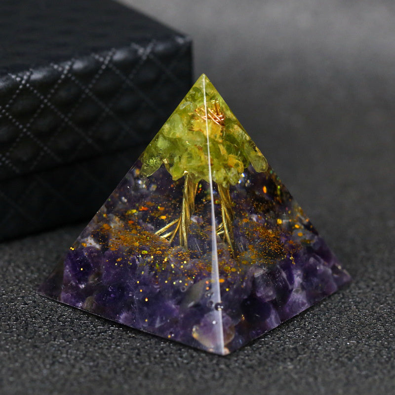 Natural Orgonite Reiki Energy Generator Healing Crystal