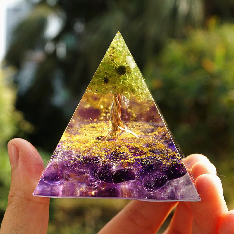 Natural Orgonite Reiki Energy Generator Healing Crystal