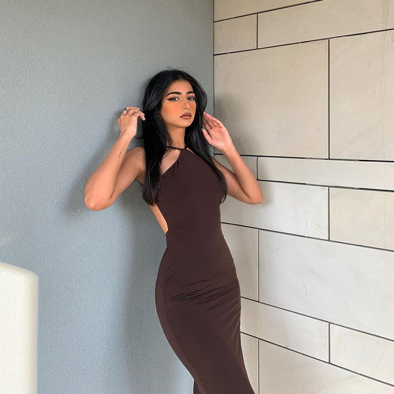 Halter Sleeveless Long Dress