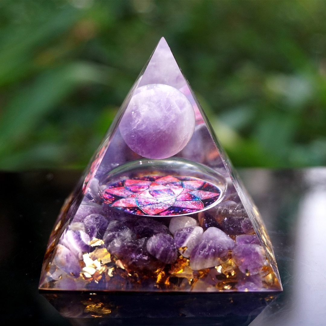 Natural Orgonite Reiki Energy Generator Healing Crystal