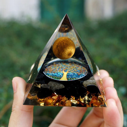 Natural Orgonite Reiki Energy Generator Healing Crystal