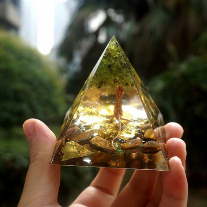 Natural Orgonite Reiki Energy Generator Healing Crystal