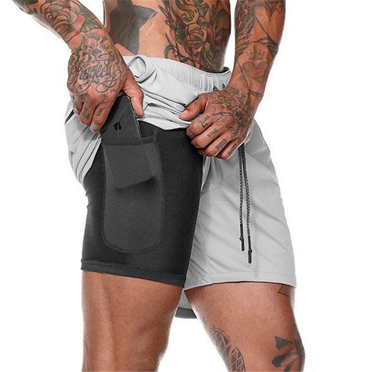 Quick Drying Compression Shorts with pocket