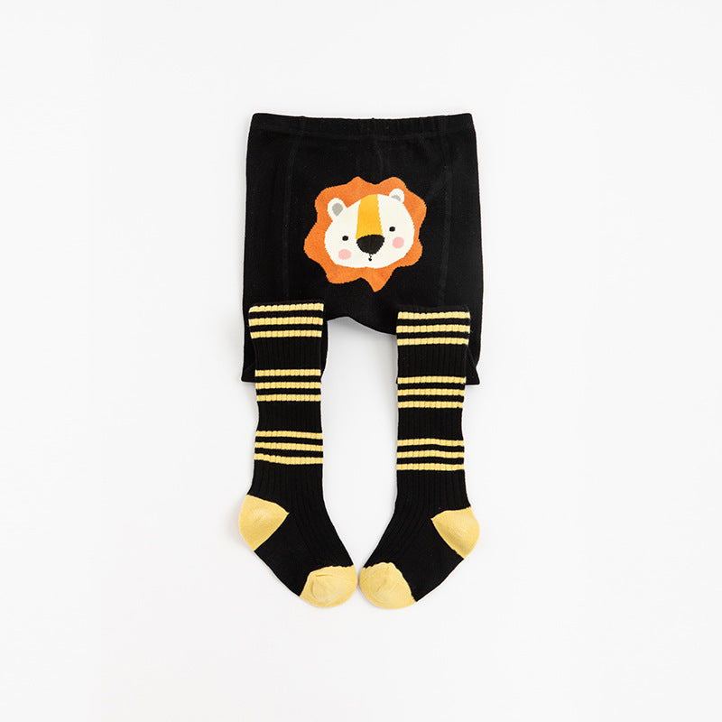 Babies and toddlers will be wild about these animal face leggings that protect their legs from the hazards of crawling, rolling, climbing, and jumping. Size: