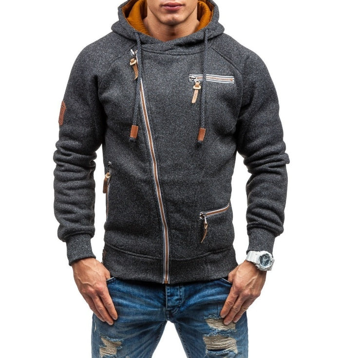 This stylish men's hooded zipper sweater is suitable for any occasion, including work, school, and nights out. S M L XL 2XL 3XL bust 100 105 110 115 120 125 Length 70 71 72 73 74 75 sleeve length 66 67 68 69 70 71 shoulder width 44 46 48 50 52 54