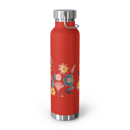 Yoga Lover Gift Travel Companion Stay Hydrated Outdoor Enthusiast Nature Inspired Insulated Bottle Gift for Her Flower Lover Gift Floral Garden Eco-Friendly Choice Copper Vacuum Birthday Gift Idea22oz Capacity workout work from home gift for coworker Hiking Essential gym gym water bottle