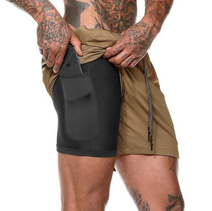 Quick Drying Compression Shorts with pocket