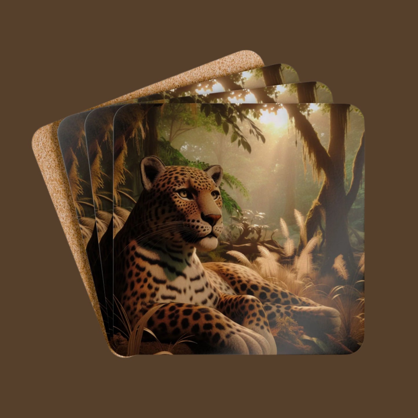 Leopard - Coaster Set