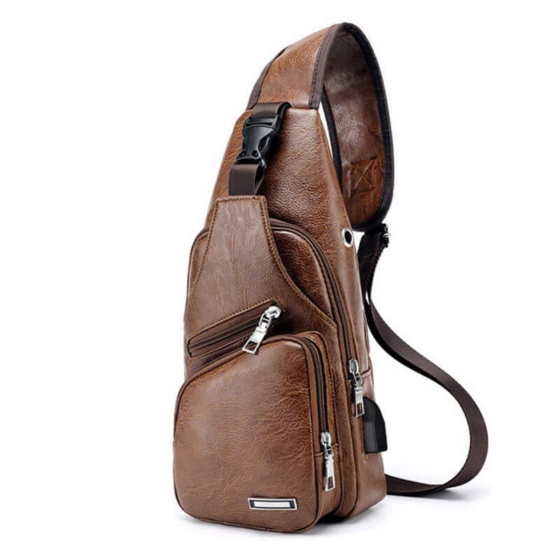 Men's USB Charging Crossbody Bag