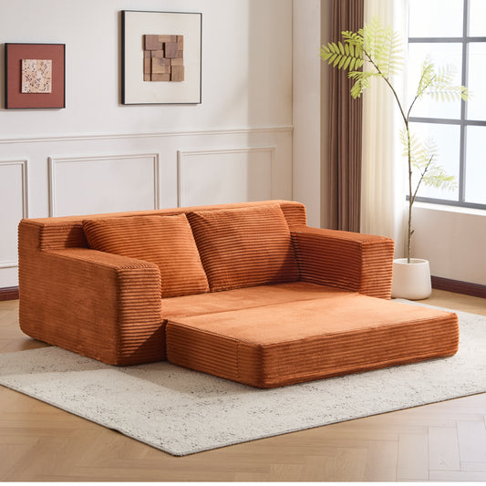 Modern Corduroy Couch For Apartment Living Room - Bedroom - TV Room