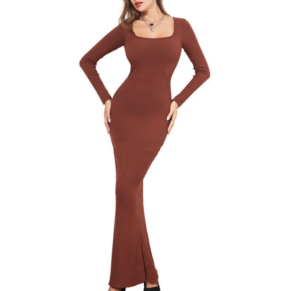 Women's Beautiful Long Sleeve Dress with Shape Support