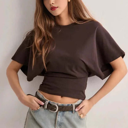 Discover our one-of-a-kind Women's Summer Batwing T-shirt, crafted from high-quality materials. Ideal for teenagers and young adults, in a chic-stunning design