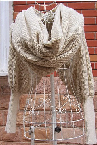 Women's Wool Sweater Scarf