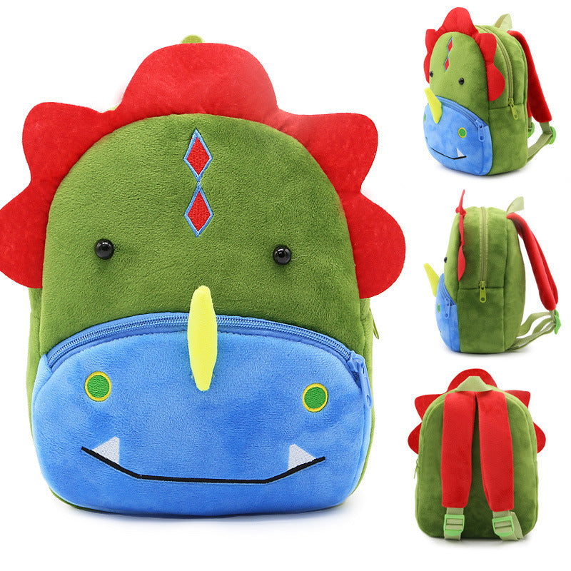 Be ready to grin with this cutie-pie, little one's debut backpack, featuring the most beloved animal cartoon visages. The shoulder straps are nice and broad, leaving plenty of space for storybooks, a lunch box, and whatever toys your kid can't leave home