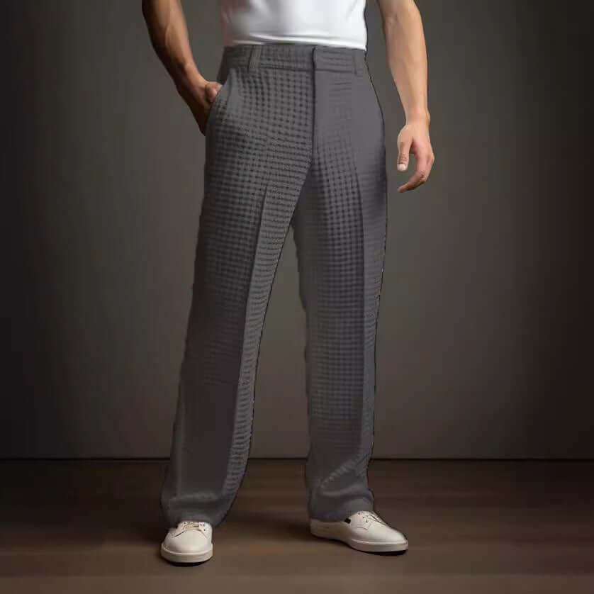 Men's Waffle Business Casual Pants