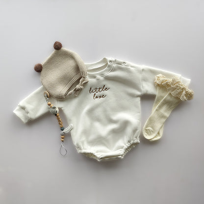 Adorable fleece lined, embroidered rompers to keep babies warm. Accessories not included Super soft and cozy, these rompers will keep your little one warm and comfortable all day long. Size: