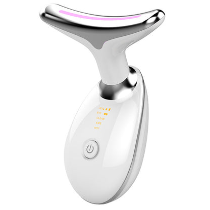 Product information: Revitalize your skin with the EMS Thermal Neck Lifting and Tighten Massager. Using the power of positive and negative ions, this device deeply cleans your pores and allows beauty ingredients to penetrate deep into your muscles. With a