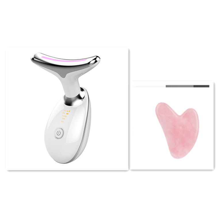 Product information: Revitalize your skin with the EMS Thermal Neck Lifting and Tighten Massager. Using the power of positive and negative ions, this device deeply cleans your pores and allows beauty ingredients to penetrate deep into your muscles. With a