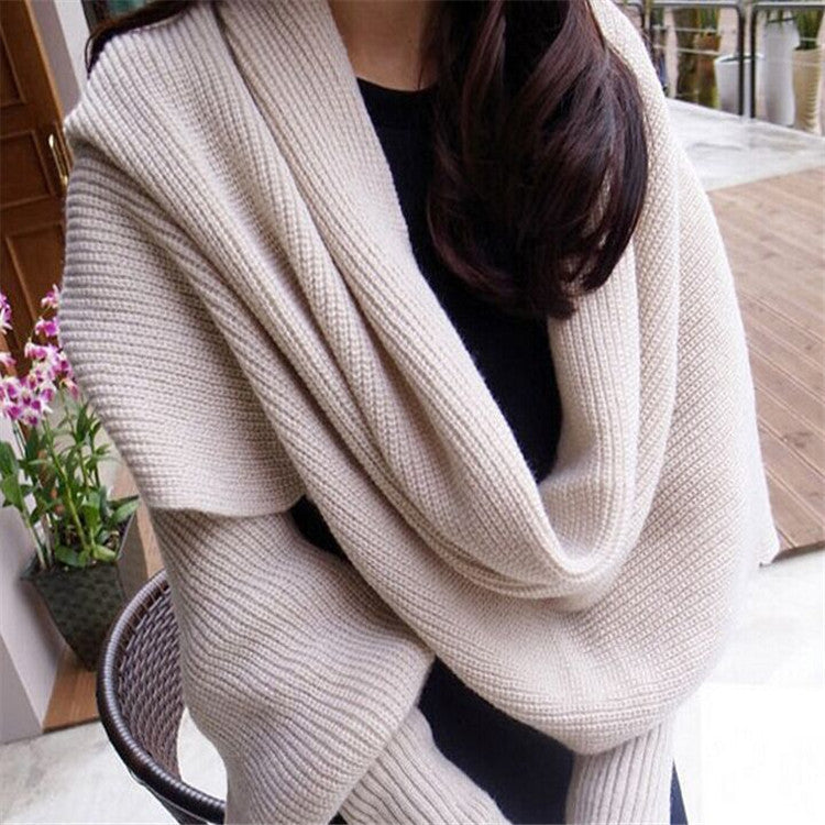 Women's Wool Sweater Scarf