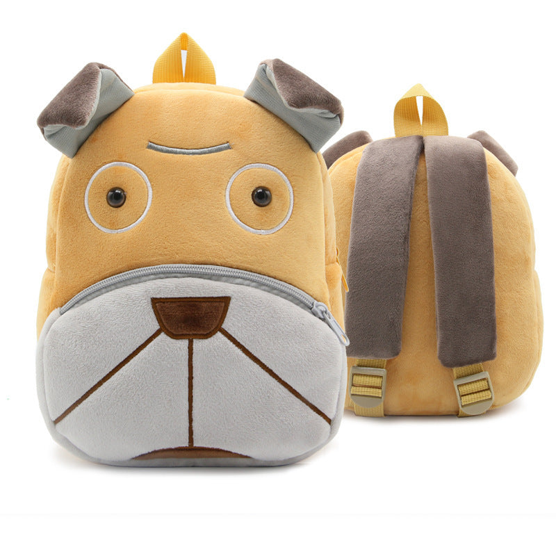 Be ready to grin with this cutie-pie, little one's debut backpack, featuring the most beloved animal cartoon visages. The shoulder straps are nice and broad, leaving plenty of space for storybooks, a lunch box, and whatever toys your kid can't leave home