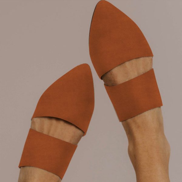 Women's Suede Pointed Toe Flats