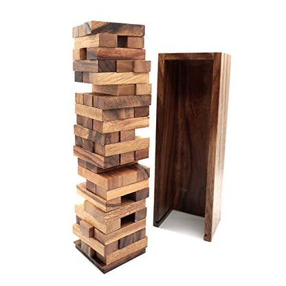 "Commission Eligible" Brand: BSIRI Color: Brown Features: Premium Quality: Crafted from durable wood, our Tumbling Tower Game is built to last. Each block is carefully made to ensure sturdiness and smooth edges, providing a safe and enjoyable gaming exper