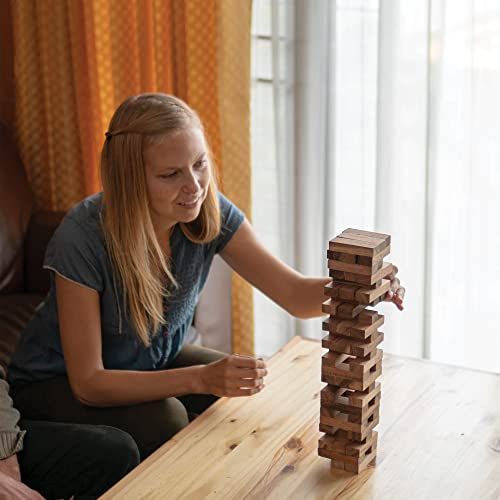 "Commission Eligible" Brand: BSIRI Color: Brown Features: Premium Quality: Crafted from durable wood, our Tumbling Tower Game is built to last. Each block is carefully made to ensure sturdiness and smooth edges, providing a safe and enjoyable gaming exper