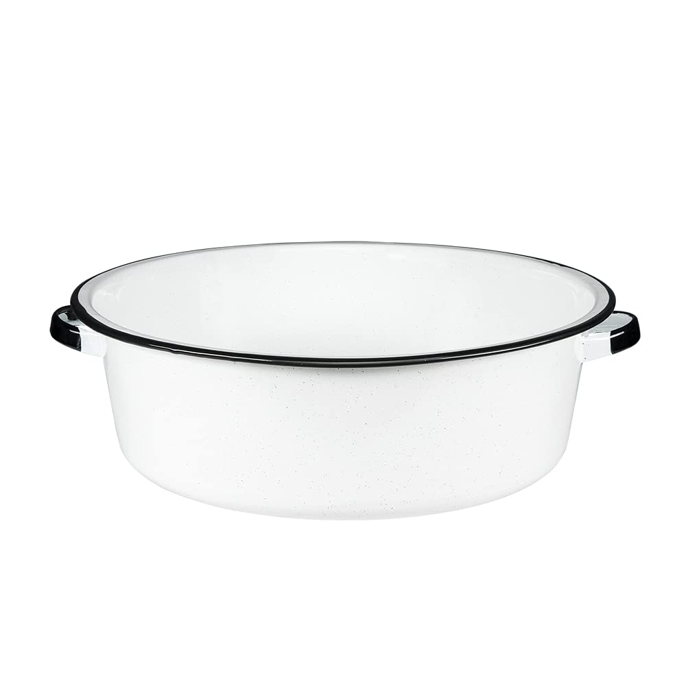 Granite Ware Enamel on Steel Dish Pan, 15-Quart Capacity - Foot Soak Basin - Kitchen
